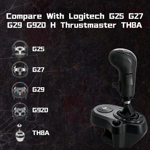 مقبض ناقل الحركة USB vexshadgor مناسب لألعاب ATS وETS2، محول محاكاة الشاحنات الأمريكية، ناقل سباق PC Sim متوافق مع Logitech G25 G27 G29 G920 H Thrustmaster TH8A Fanatec (لنوافذ الكمبيوتر الشخصي) in Kuwait