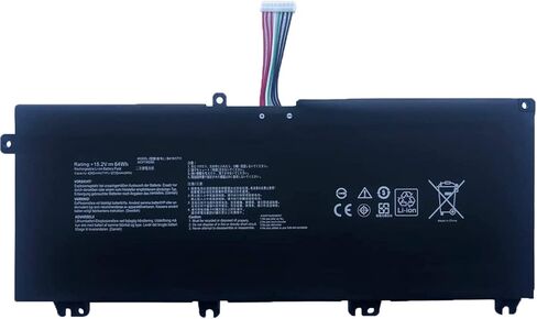 Hubei B41N1711 B41Bn95 B41Bn9H استبدال بطارية الكمبيوتر المحمول Asus FX503VM FX63VD FX63VM GL703GE-ES73 GL703VD-1A ROG Strix GL503 GL503VD GL503VM GL703VD GL703VM ZX63V السلسلة (15.2 فولت 64 وات في الساعة) (كابل طويل) in Saudi Arabia