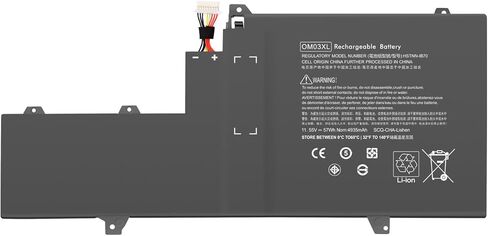 BND OM03XL استبدال البطارية لـ X360 1030 G2 1GY31PA 1UX08PA Y8Q67EA Y8Q89EA Z2W62EA Series Notebook HP OM03XL 3057XL 863167-1B1 863167-171 863280-855 HSN-I04C HSTNN-IB70 HSTNN-IB7O 11.55 فولت 57 وات ساعة in Kuwait