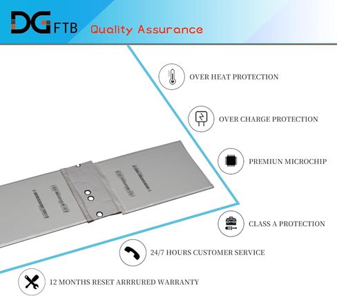 استبدال بطارية الكمبيوتر المحمول DGFTB G3HTA044H G3HTA020H DAK822470K لجهاز Microsoft Surface Book 1 1703 1704 1705 CR7CR7 CR7-00005 CR7-00007 Book 2 13.5 بوصة 128 جيجابايت 256 جيجابايت 512 جيجابايت 1 تيرابايت 2 في 1 (7.5 فولت) 2387 مللي أمبير/18.0 واط سا in Kuwait