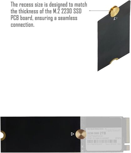 يمكن استخدام دعامة طول محول تمديد M.2 2230 إلى 2280 SSD، والتي تشتمل على مبدد حراري M.2 2280 SSD نحاسي ووسادة حرارية من السيليكون، على أجهزة الكمبيوتر المحمولة وأجهزة الكمبيوتر الصغيرة وأجهزة PS5 وأجهزة الكمبيوتر المكتبية. in Kuwait