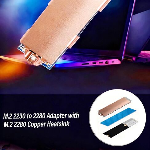 يمكن استخدام دعامة طول محول تمديد M.2 2230 إلى 2280 SSD، والتي تشتمل على مبدد حراري M.2 2280 SSD نحاسي ووسادة حرارية من السيليكون، على أجهزة الكمبيوتر المحمولة وأجهزة الكمبيوتر الصغيرة وأجهزة PS5 وأجهزة الكمبيوتر المكتبية. in Kuwait