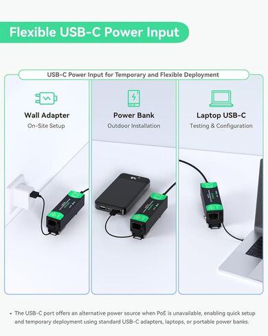 محول وسائط ألياف جيجابت صغير مدعوم من PoE أو Type-C، مع منفذ 1 × RJ45 و1 × SFP، لتمديد إيثرنت لمسافات طويلة عبر الألياف in Kuwait