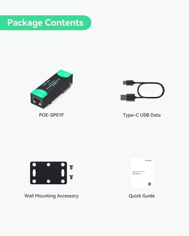 محول وسائط ألياف جيجابت صغير مدعوم من PoE أو Type-C، مع منفذ 1 × RJ45 و1 × SFP، لتمديد إيثرنت لمسافات طويلة عبر الألياف in Kuwait