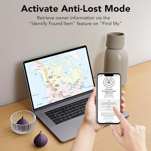 Air Tracker 4 Pack, Smart Bluetooth Tracker for Apple Find My (iOS Only), IP67 Waterproof Tracker with Keychain, Item Finder and GPS Finder for Keys, Luggage, Wallet, etc, Replaceable Battery in Saudi Arabia