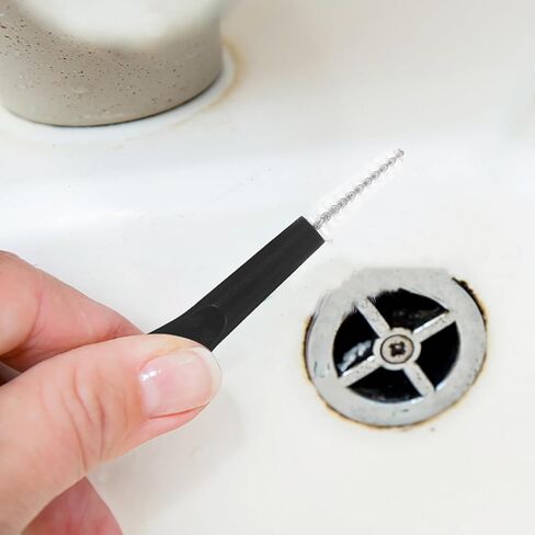 DECHOUS 10pcs Mini Crevice Cleaning Brush Set, Household Gap Scrubbing Tools Soft Bristles, Black White Multipurpose Brushes for Detailed Cleaning in Kitchen, Bathroom, and Electronics in Kuwait