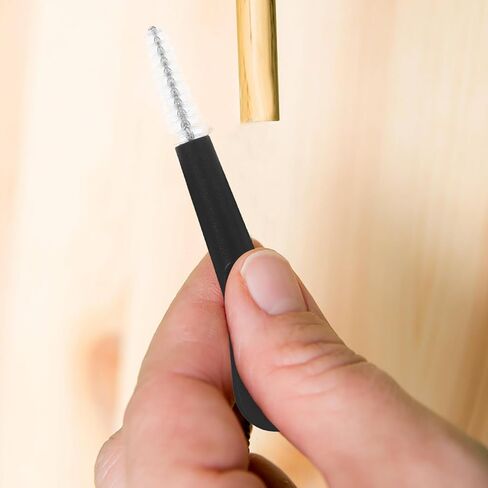 DECHOUS 10pcs Mini Crevice Cleaning Brush Set, Household Gap Scrubbing Tools Soft Bristles, Black White Multipurpose Brushes for Detailed Cleaning in Kitchen, Bathroom, and Electronics in Kuwait