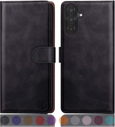 SUANPOT Compatible with Samsung Galaxy A37 Wallet case with RFID Blocking Credit Card Holder,Flip Book PU Leather Protective Cover Women Men for Samsung A37 Phone case Light Brown in Kuwait