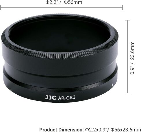 JJC AR-GR3 محول مرشح العدسة يستبدل Ricoh GA-1 مع غلاف حماية الكاميرا لكاميرا Ricoh GR III GR III HDF GR3 GR3 HDF الرقمية in Kuwait