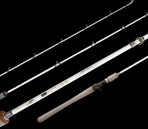 Tsunami Slim Wave White Jigging Conventional Rod 6'4" Medium Heavy SWSPC-641-MH in Kuwait