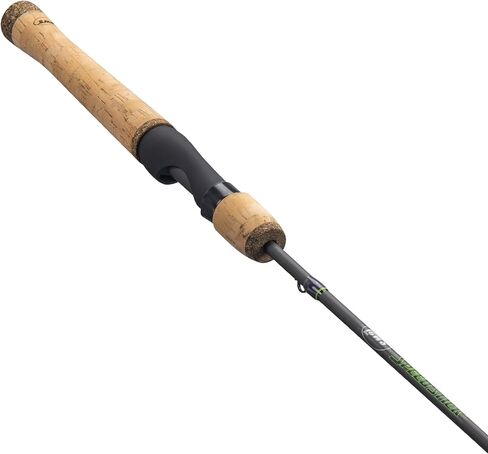 عصا الصيد الدوارة من Lew's Speed ​​Stick، IM8 جرافيت فارغة مع أدلة Fuji Concept O، مقابض فلين كاملة الطول، رمادي/أخضر in Kuwait