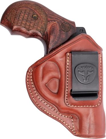 حافظة IWB جلدية فاخرة من Cardini، للمسدسات ذات 5 طلقات، لإطار S&W J، لـ Taurus 605، 642 وزن الهواء، 38 حافظة خاصة in Kuwait