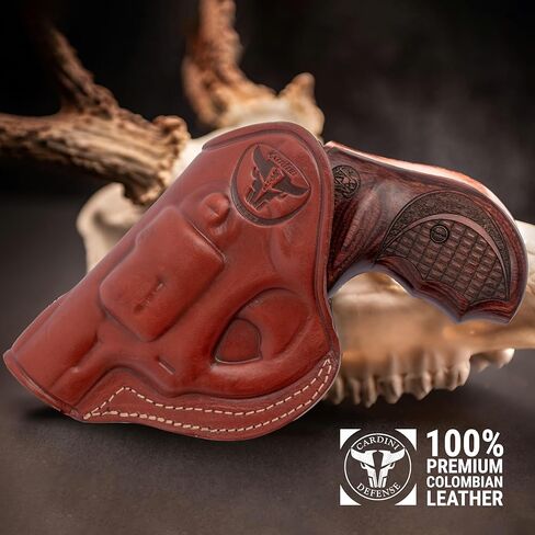 حافظة IWB جلدية فاخرة من Cardini، للمسدسات ذات 5 طلقات، لإطار S&W J، لـ Taurus 605، 642 وزن الهواء، 38 حافظة خاصة in Kuwait