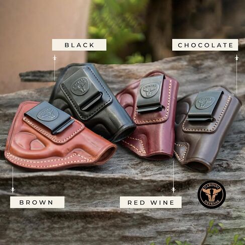حافظة IWB جلدية فاخرة من Cardini، للمسدسات ذات 5 طلقات، لإطار S&W J، لـ Taurus 605، 642 وزن الهواء، 38 حافظة خاصة in Kuwait