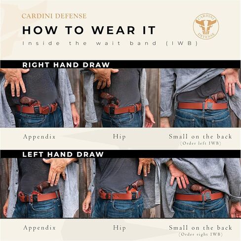 حافظة IWB جلدية فاخرة من Cardini، للمسدسات ذات 5 طلقات، لإطار S&W J، لـ Taurus 605، 642 وزن الهواء، 38 حافظة خاصة in Kuwait
