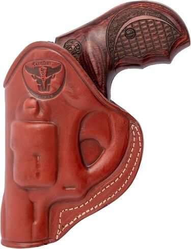 حافظة IWB جلدية فاخرة من Cardini، للمسدسات ذات 5 طلقات، لإطار S&W J، لـ Taurus 605، 642 وزن الهواء، 38 حافظة خاصة in Kuwait