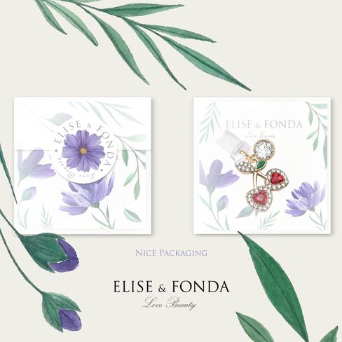 ELISE & FONDA CP665 منفذ شحن USB مضاد للغبار، قابس هاتف كريستال صغير الكرز لهاتف iPhone 14/13/12/11/ XS MAX/XR/X/8 Plus/7/6S/8/SE iPad iPod (أحمر) in Kuwait