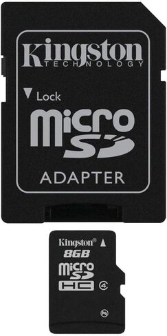 2U09371 - Kingston 8GB microSDHC Card - (Class 4) (SDC4/8GB) in Kuwait