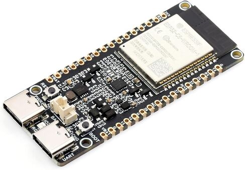 Waveshare ESP32-C5 لوحة تطوير Wi-Fi 6 ثنائية النطاق، معالج RISC-V بسرعة 240 ميجاهرتز، وحدة سلسلة ESP32-C5-WROOM-1، RISC-V MCU متعدد البروتوكولات، ذاكرة PSRAM 8 ميجابكسل in Kuwait