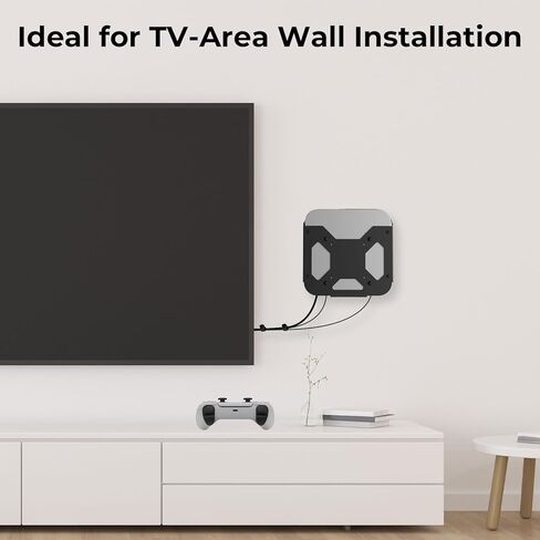 Mount Only for Mac Mini Mount M1 M2 M2 Pro 2011–2023, Wall and Under Desk Mount, Attach to Monitor Arm and VESA Mount Behind Monitor 75×75 100×100, wr Cable Ties, Metal Bracket, Space-Saving Design in Kuwait