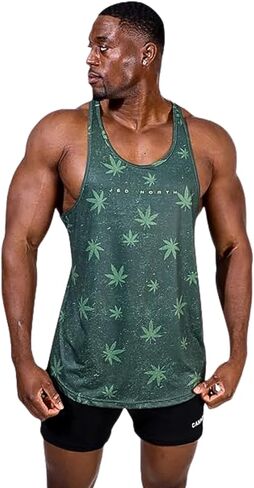 قمصان Jed North الرجالية ذات الرسومات كمال الأجسام بدون أكمام لصالة الألعاب الرياضية Stringers بنمط مموه لصالة الألعاب الرياضية Racerback in Kuwait