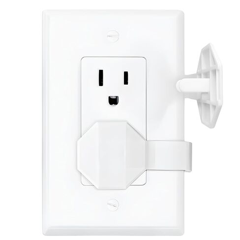 Socket Sitter: Always Connected, Never Lost! No Choking Hazard! Child Safety Cover, Electrical Outlet Cover, Plug Protector, Socket Protector (Pack of 6, Covers 12 outlets) (Blissful Blue) in Saudi Arabia