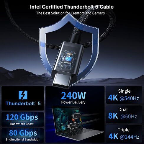 iVANKY FusionDock Max 2 مع عنصرين مجانيين (قاعدة شحن لاسلكية Qi2 وكابل Thunderbolt 5) in Kuwait