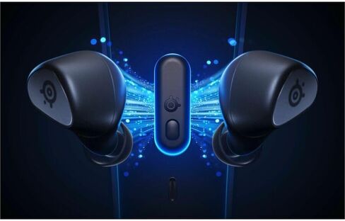 Arctis GameBuds لأجهزة Xbox/PC/PS5/Switch/Mobile Quick-Switch 2.4 جيجا هرتز + Bluetooth 5.3 تطبيق الهاتف المحمول لإلغاء الضوضاء النشط مع إعدادات مسبقة للصوت، بطارية مقاومة للماء IP55 40H مع حقيبة شحن Qi (متجددة) in Kuwait