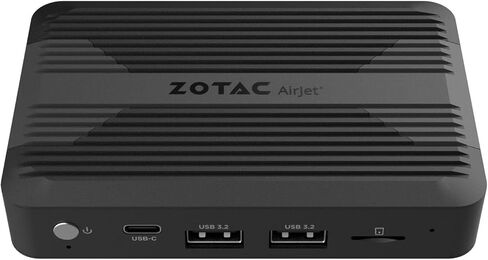 ZOTAC ZBOX Pico PI430AJ مع كمبيوتر صغير مبرد نشط AirJet، ومعالج Intel Core i3-N300، ورسومات Intel UHD، وذاكرة LPDDR5 سعة 8 جيجابايت، ونظام Barebones، ZBOX-PI430AJ-GLB in Kuwait