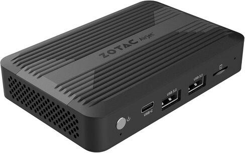ZOTAC ZBOX Pico PI430AJ مع كمبيوتر صغير مبرد نشط AirJet، ومعالج Intel Core i3-N300، ورسومات Intel UHD، وذاكرة LPDDR5 سعة 8 جيجابايت، ونظام Barebones، ZBOX-PI430AJ-GLB in Kuwait