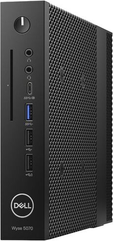 كمبيوتر سطح المكتب صغير الحجم Dell Wyse 5070 مع شاشة FHD مقاس 21.5 بوصة، وأجهزة كمبيوتر Windows 11 Pro، وIntel Celeron J4105، وذاكرة وصول عشوائي 8 جيجابايت، ومحرك أقراص SSD سعة 256 جيجابايت، وماوس ولوحة مفاتيح، وUSB WiFi، وبلوتوث (متجدد) in Kuwait