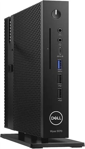 كمبيوتر سطح المكتب صغير الحجم Dell Wyse 5070 مع شاشة FHD مقاس 21.5 بوصة، وأجهزة كمبيوتر Windows 11 Pro، وIntel Celeron J4105، وذاكرة وصول عشوائي 8 جيجابايت، ومحرك أقراص SSD سعة 256 جيجابايت، وماوس ولوحة مفاتيح، وUSB WiFi، وبلوتوث (متجدد) in Kuwait