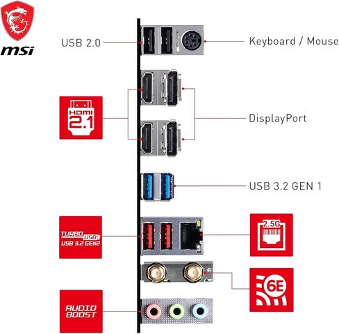 اللوحة الأم MSI Sparepart Intel B760 Lga 1700 Micro ATX، W128827190 (1700 Micro ATX) in Kuwait