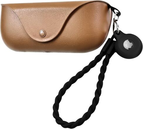 متوافق مع Apple AirTag لحافظة النظارات الذكية Ray-Ban Meta، حامل لاصق مع سلسلة مفاتيح بحزام المعصم، متتبع مضاد لفقدان النظارات وحافظة النظارات الشمسية in Kuwait