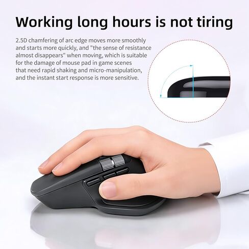 زلاجات فأرة زجاجية من أجل وسادات أقدام الماوس Logitech MX Master 4 ناعمة ومتينة ورفيعة بحافة منحنية 2.5D ملحقات بديلة لأقدام الفئران (نمط الأرض) in Kuwait