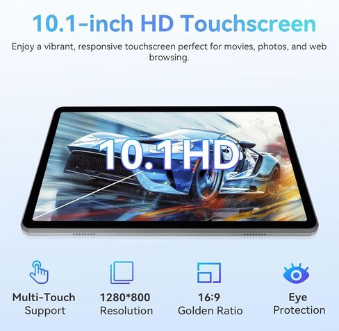 تابلت ECOPAD Android 15، أجهزة لوحية 10.1 بوصة مع معالج ثماني النواة، شاشة HD IPS، ذاكرة وصول عشوائي 12 جيجابايت + ذاكرة تخزين داخلية 128 جيجابايت، دعم توسيع 1 تيرابايت، واي فاي ثنائي النطاق، BT 5.0، شحن سريع 18 وات وبطارية طويلة الأمد، أسود in Kuwait