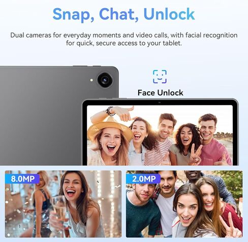 تابلت ECOPAD Android 15، أجهزة لوحية 10.1 بوصة مع معالج ثماني النواة، شاشة HD IPS، ذاكرة وصول عشوائي 12 جيجابايت + ذاكرة تخزين داخلية 128 جيجابايت، دعم توسيع 1 تيرابايت، واي فاي ثنائي النطاق، BT 5.0، شحن سريع 18 وات وبطارية طويلة الأمد، أسود in Kuwait
