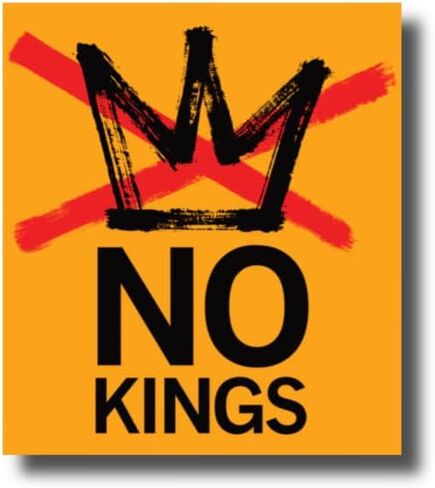 No Kings Waterproof Sticker in Kuwait