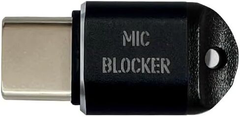 مانع ميكروفون HUAXI USB من النوع C، حارس أمان ميكروفون مضاد للتجسس، حماية فورية للخصوصية، جهاز محمول للخصوصية الصوتية للكمبيوتر المحمول والهاتف والكمبيوتر اللوحي (أسود) in Kuwait