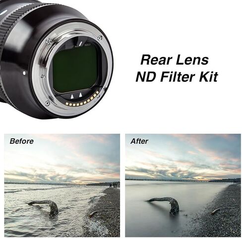 طقم فلتر ND للعدسة الخلفية من Haida (ND0.9+1.2+1.8+3.0) لـ Sigma 15mm F1.4 DG DN قطري FISHEYE | Art for Sony E (مع حلقة المحول) in Kuwait
