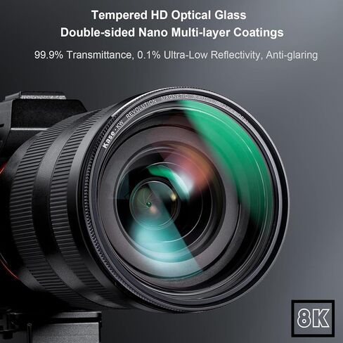 Kase 72mm Magnetic Wolverine Revolution Plus Entry Filters Kit Includes CPL UV Lens Cap & Filter Bag, Shockproof Tempered Optical Glass & Color Coded Rings in Kuwait