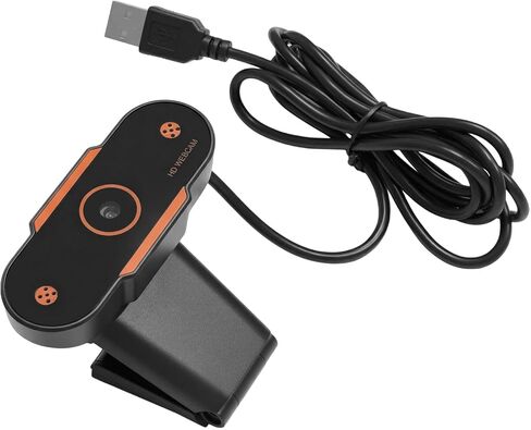 كاميرا ويب خارجية USB صغيرة مع ميكروفون، 1080 بكسل، عدسة واسعة الزاوية، محمولة، لأجهزة الكمبيوتر المحمول والكمبيوتر الشخصي والكمبيوتر المكتبي in Kuwait