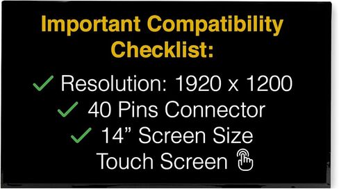 شاشة تعمل باللمس بديلة لشاشة NV140WUM-T07 V3.1 40 Pins FHD + 1920x1200 شاشة LCD LED غير لامعة مع أدوات وشريط in Kuwait