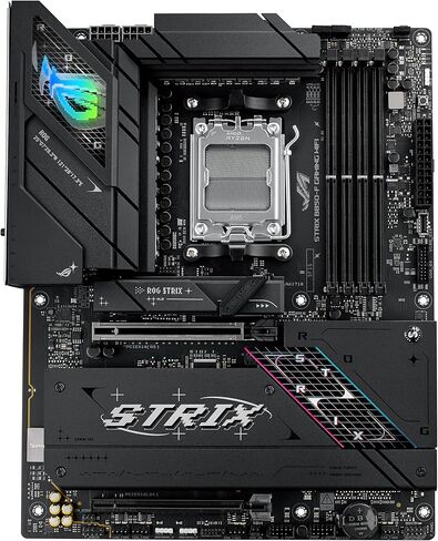 ASUS ROG Strix B850-F Gaming WiFi - AMD Motherboard, 16+2+2 Power Stages, DDR5, Four M.2 Slots, PCIe 5.0, 19 USB Ports, USB Type-C to 20Gbps and Aura Sync RGB in Kuwait