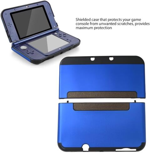 غطاء حماية أزرق مقاوم للصدمات غلاف صلب لجهاز NES New 3DS XL LL (موديل 2015) فقط in Kuwait