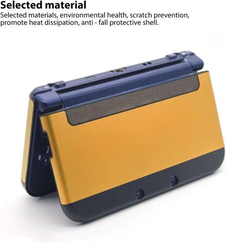 Gold Shockproof Protector Case Cover Hard Shell Skin for NES New 3DS XL LL (2015 Model) ONLY in Kuwait