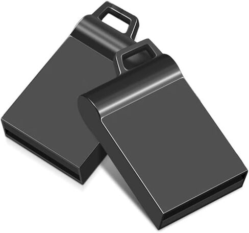محرك فلاش USB سعة 32 جيجابايت مع محول من النوع C وحبل، محرك قلم USB 2.0 عالي السرعة، عصا ذاكرة تخزين صغيرة للهاتف/الوسادة/الكمبيوتر الشخصي/الكمبيوتر المحمول - (أسود 32 جيجابايت) in Kuwait