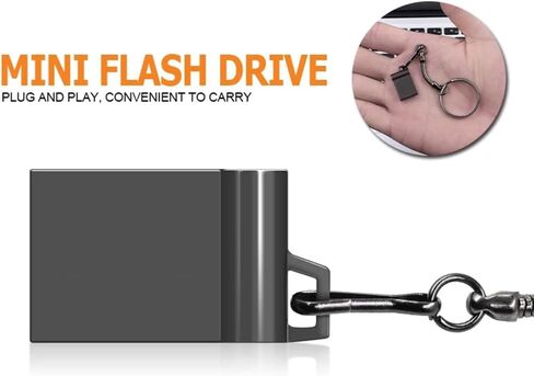 محرك فلاش USB سعة 32 جيجابايت مع محول من النوع C وحبل، محرك قلم USB 2.0 عالي السرعة، عصا ذاكرة تخزين صغيرة للهاتف/الوسادة/الكمبيوتر الشخصي/الكمبيوتر المحمول - (أسود 32 جيجابايت) in Kuwait