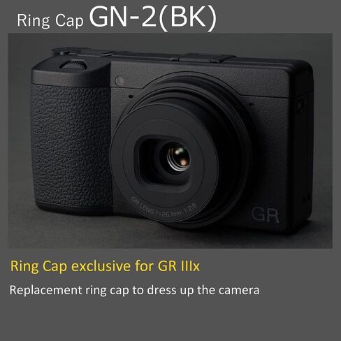 غطاء حلقة RICOH GN-2 (BK) أسود [الموديلات المتوافقة: GR IIIx] [لون أسود متضمن في الصندوق] [غطاء حلقة بديل لتزيين الكاميرا] 30491 in Kuwait