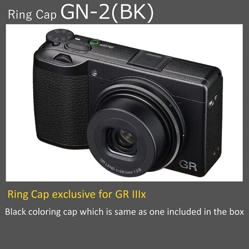 غطاء حلقة RICOH GN-2 (BK) أسود [الموديلات المتوافقة: GR IIIx] [لون أسود متضمن في الصندوق] [غطاء حلقة بديل لتزيين الكاميرا] 30491 in Kuwait